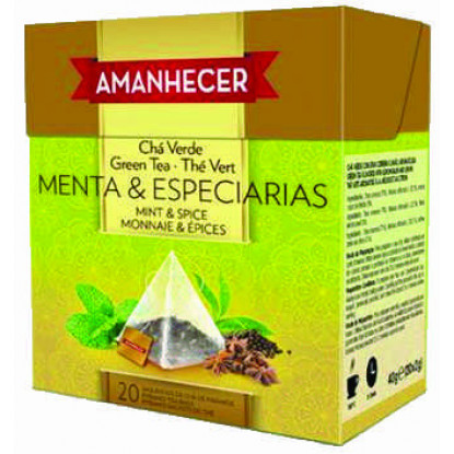 Chá Menta e Especiarias Pirâmides Amanhecer Saquetas (20x2gr) - Supermercado - Mercearia