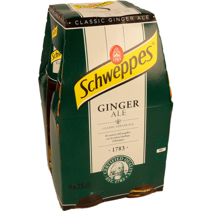 Ginger Ale Schweppes pack (4x25cl) - Supermercado - Bebidas