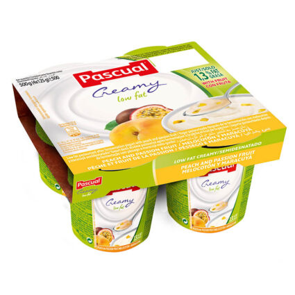 Iogurte SemiDesnatado Pêssego e Maracuja Pack 4x125gr - Supermercado - Lacticinios