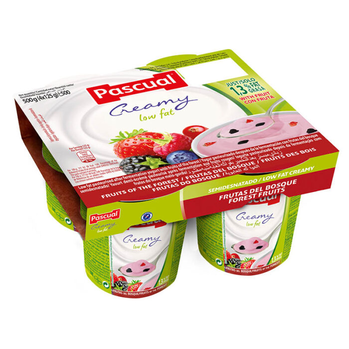 Iogurte SemiDesnatado Frutos Vermelhos Pack 4x125gr - Supermercado - Lacticinios