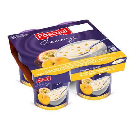 Iogurte Cremoso Maracuja e Pêssego Pack 4x125gr - Supermercado - Lacticinios