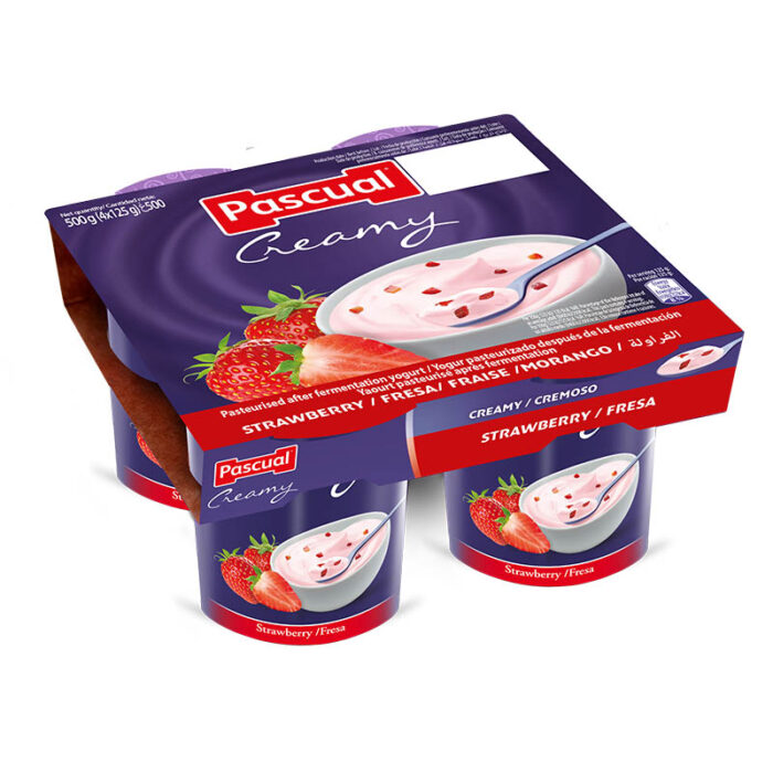 Iogurte Cremoso Morango Pack 4x125gr - Supermercado - Lacticinios