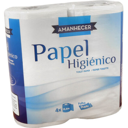 Papel Higiénico Amanhecer Folha Dupla 4rolos - Supermercado - Higiene e beleza