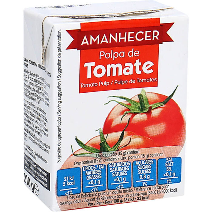 Polpa de Tomate Amanhecer 210gr - Supermercado - Mercearia