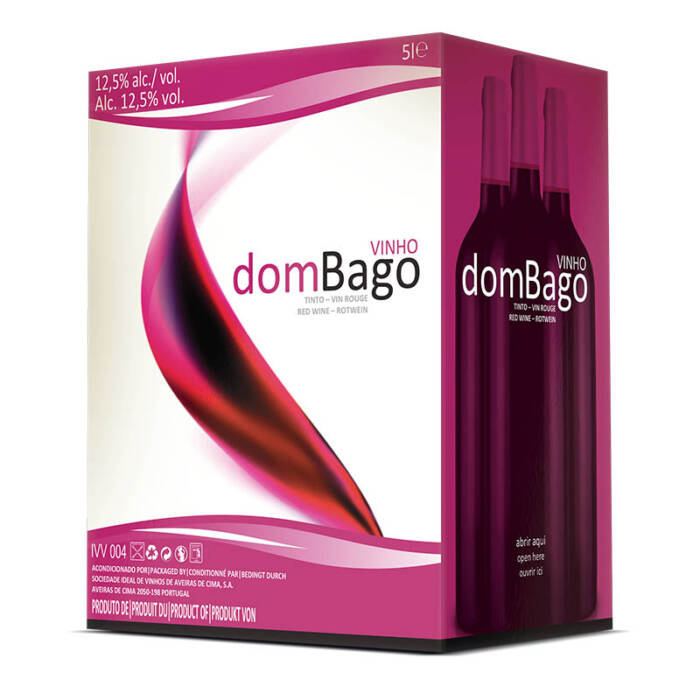 domBago Vinho Tinto Bag in Box 5L - Alc. 13% vol. - Supermercado - Bebidas