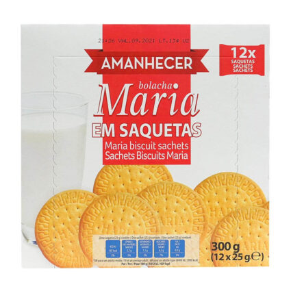 Bolacha Maria 300gr (12x25gr) saq - Supermercado - Bolachas