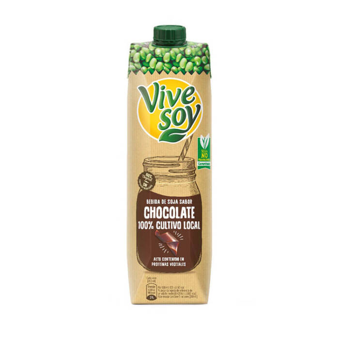 Vivesoy - Bebida de Chocolate e Soja 1L - Supermercado - Lacticinios