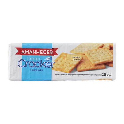 Bolacha Cream Cracker Amanhecer 200gr - Supermercado - Mercearia