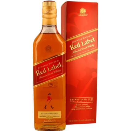 Whisky Johnnie Walker red label 70cl cx c/12unid - Supermercado - Bebidas