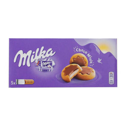 bolacha cookie mini milka chocomini 185gr cx c/16und - Supermercado - Mercearia