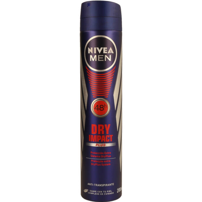 Desodorizante nivea men dry impact cx c/12 - Supermercado - Higiene e beleza