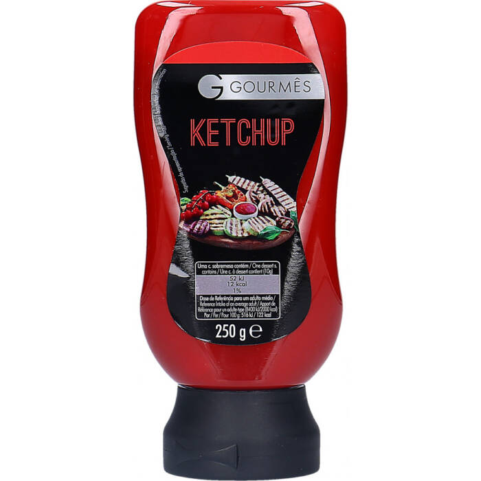 Ketchup Gourmes Top Down 250ml cx c/12und - Supermercado - Mercearia