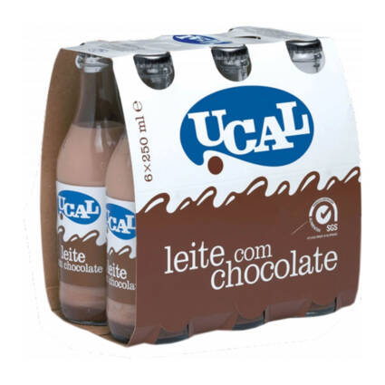 Leite Achocolatado Ucal Grf 250ml cx c/24unid - Supermercado - Lacticinios