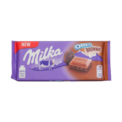 Tablete de Chocolate Milka Oreo Brownie 100 G cx c/22unid - Supermercado - Mercearia