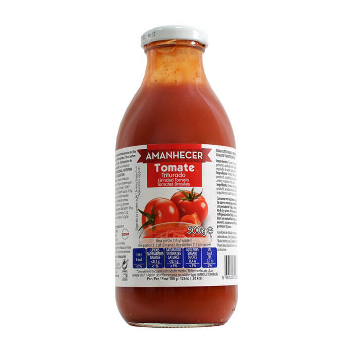 Tomate triturado Amanhecer 500gr cx c/12und - Supermercado - Mercearia